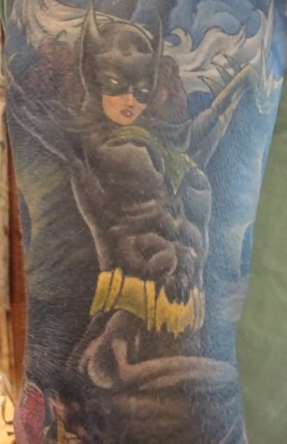 Batgirl Tattoo Design For Sleeve By Steampunk Fett