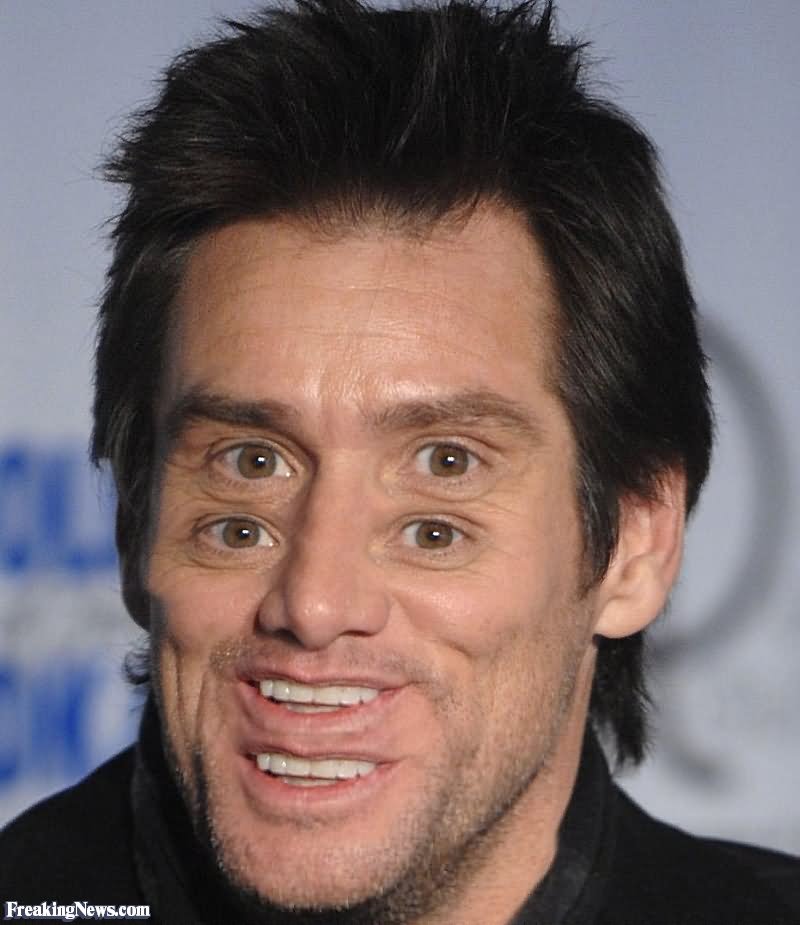 Funny Jim Carrey With Double Vision Photoshop Image
