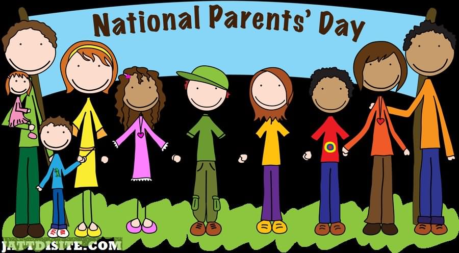 Happy National Parents Day Cartoon Picture
