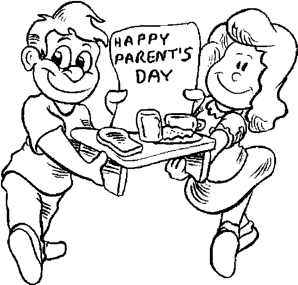 Happy Parents Day 2016 Coloring Page Picture