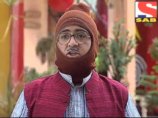 Jethalal Gada With Woolen And Eye Glasses Funny Picture