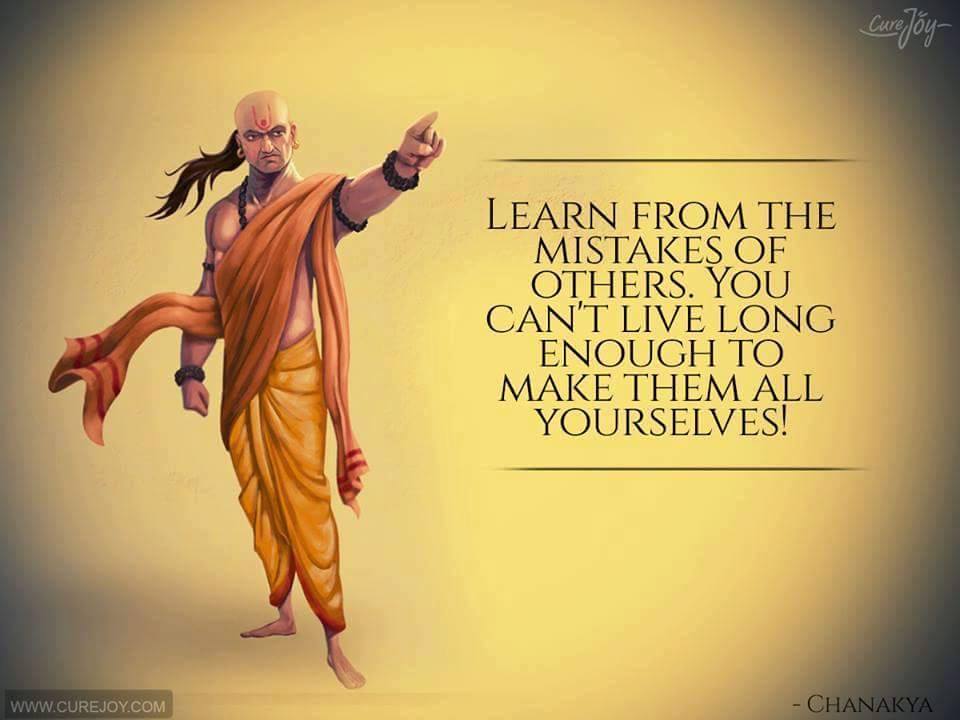 'Learn from the mistakes of others. You can never live long enough to make them all yourself.