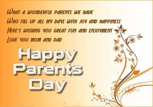 Love You Mom And Dad Happy Parents Day