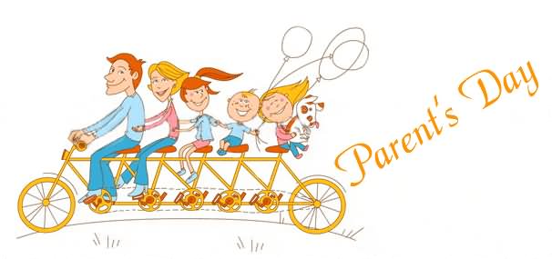 Parents Day Wishes Clip Art Picture