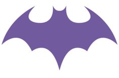 Purple Batgirl Symbol Tattoo Design