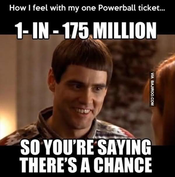 So You Are Saying There's A Chance Funny Jim Carrey Meme Photo