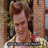 Spank You Very Much Funny Jim Carrey Gif Image