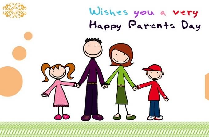 Wishes You A Very Happy Parents Day 2016 Clip Art