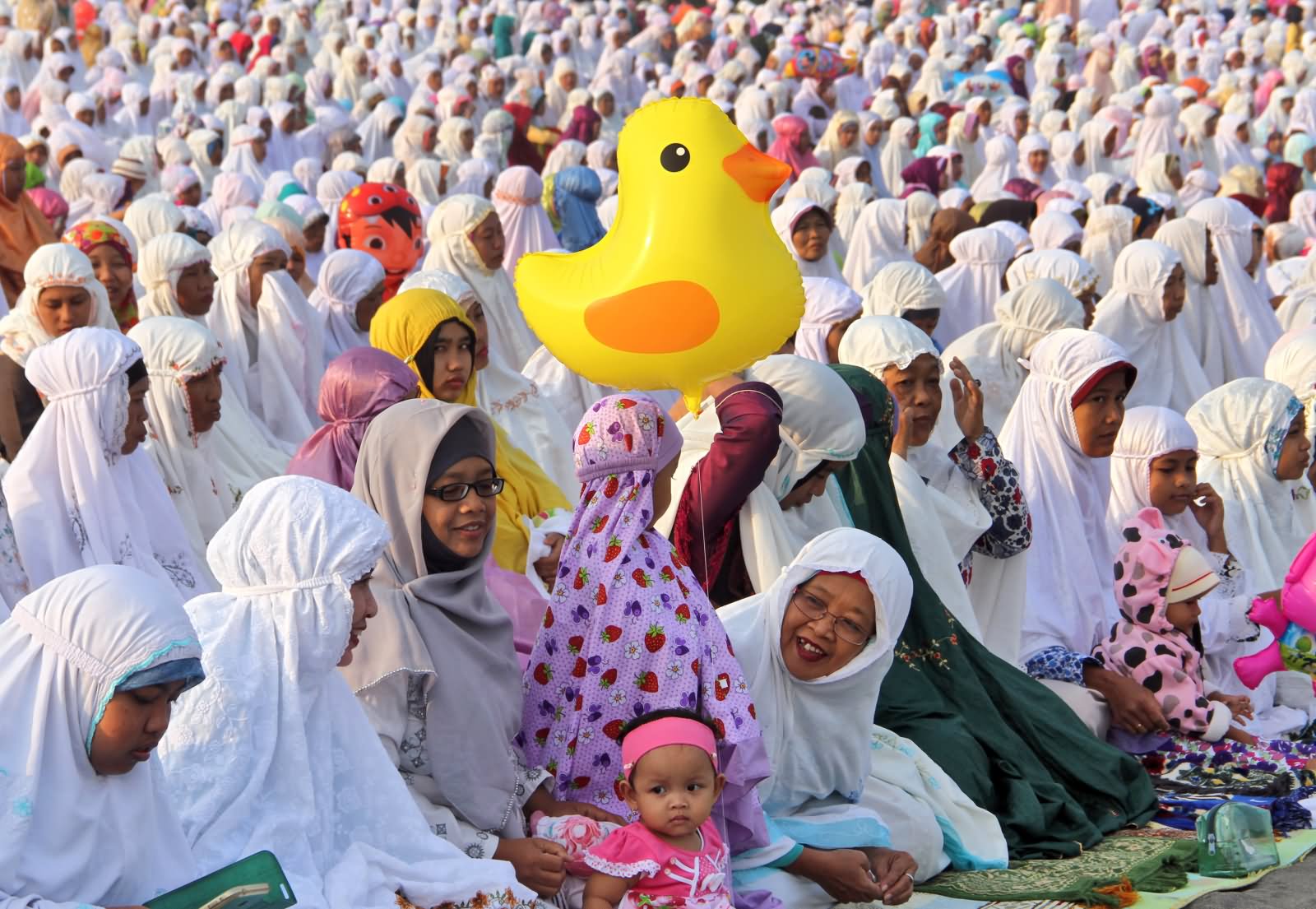 Women Attending Eid Ul-Fitr Prayers