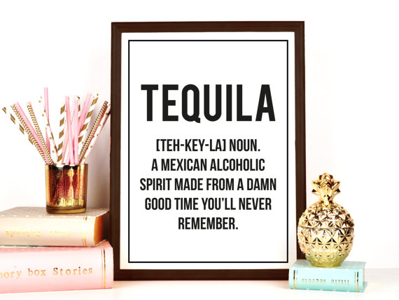 A Mexican Alcoholic Spirit Made From A Damn Good Time You Will Never Remember Funny Tequila Definition Picture