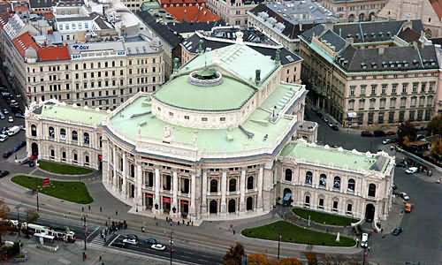 Aerial View Of The Burgtheater In Vienna, Austria