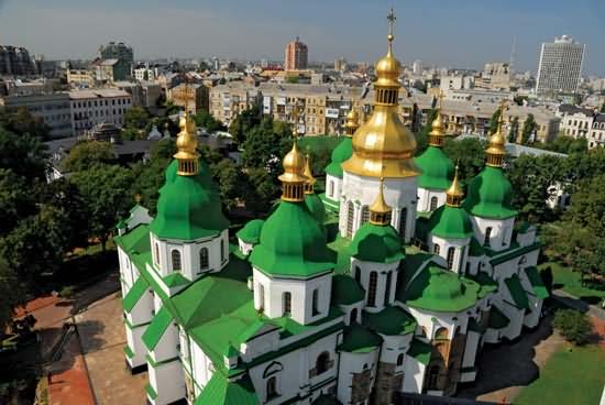 Aerial View Of The Saint Sophia Cathedral