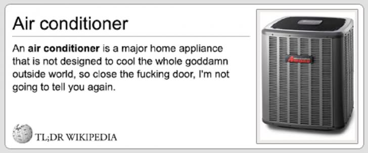 Air Conditioner Very Funny Definition Picture