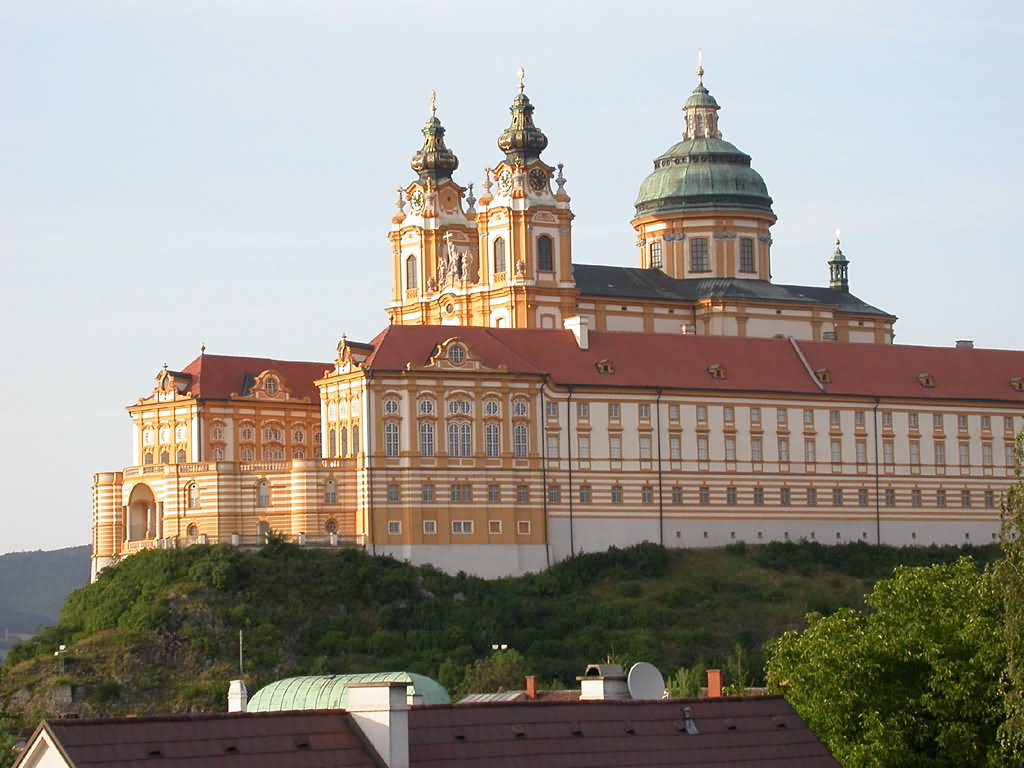 Amazing View Of The Melk Abbey In Austria