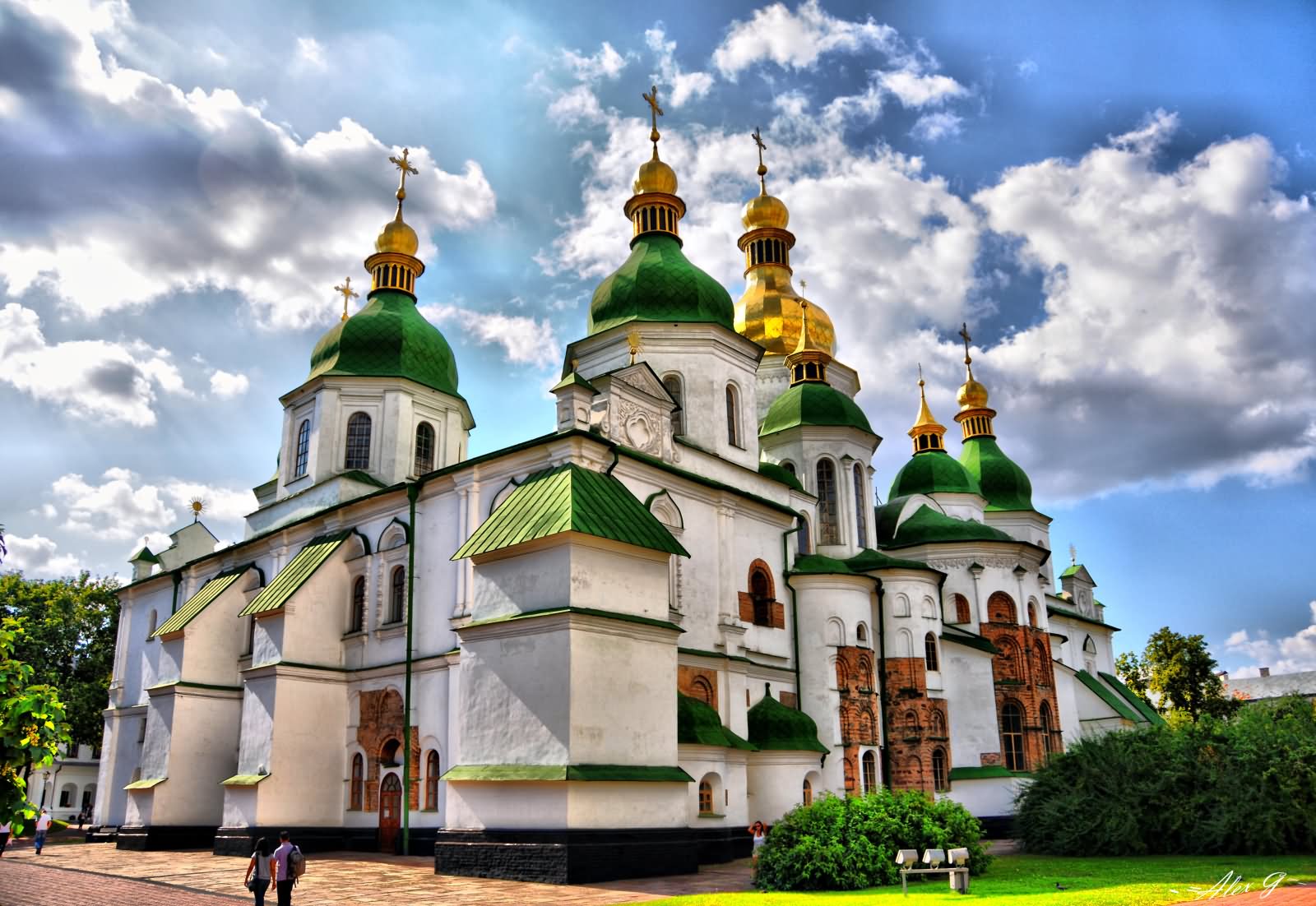 Back View Of The Saint Sophia Cathedral In Kiev