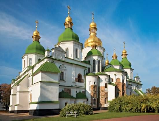 Beautiful Architecture Of The Saint Sophia Cathedral In Kiev