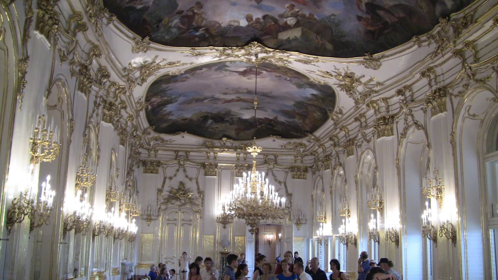 Beautiful Ceiling Inside The Schonbrunn Palace
