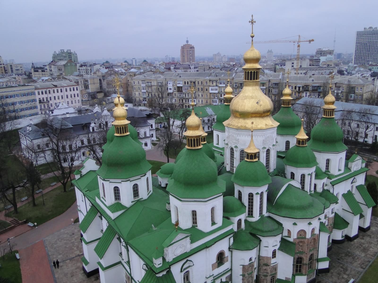 Beautiful Domes Of The St. Sophia Cathedral