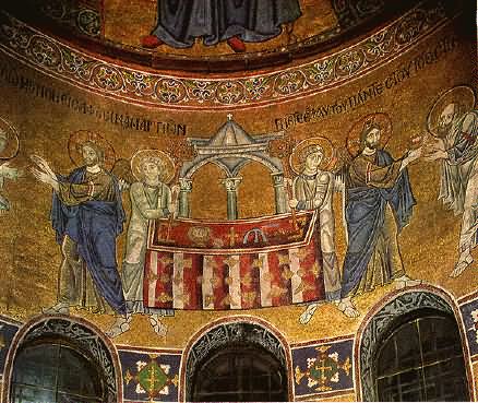 Beautiful Mosaics Inside The Saint Sophia Cathedral
