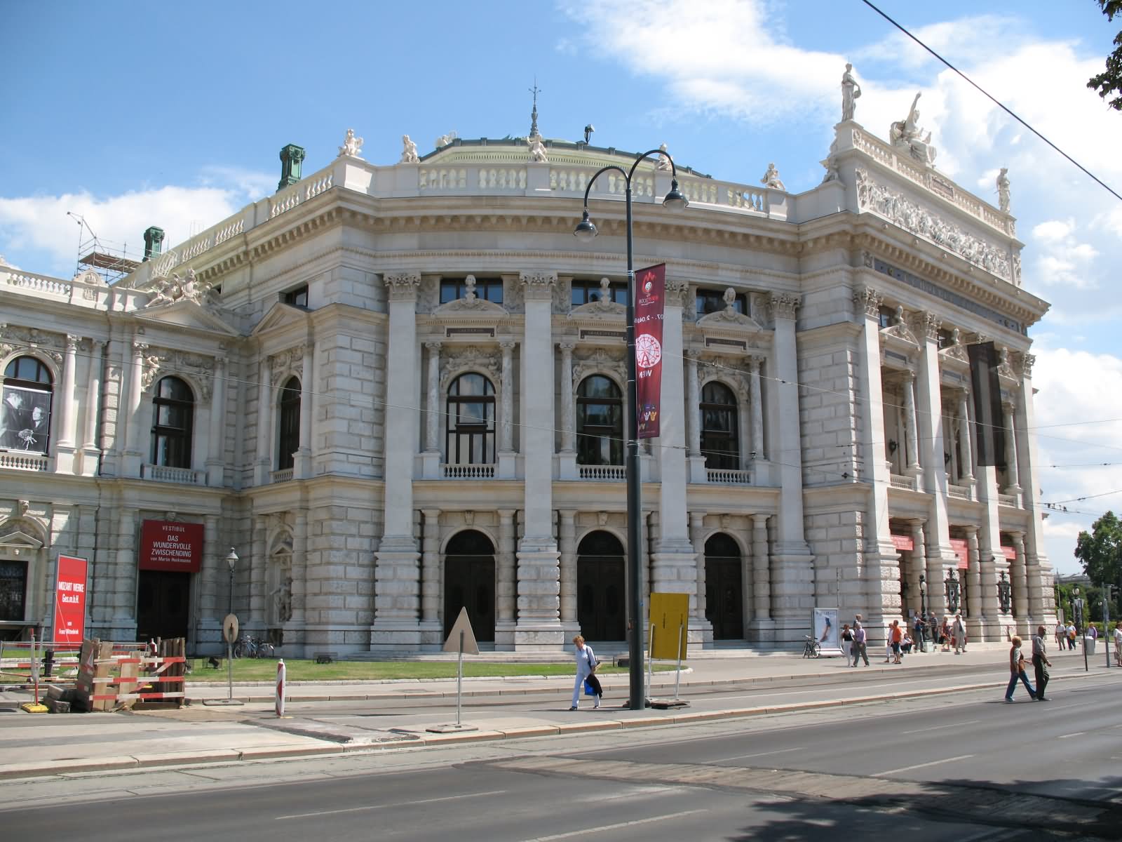 Beautiful Side View Image Of The Burgtheater