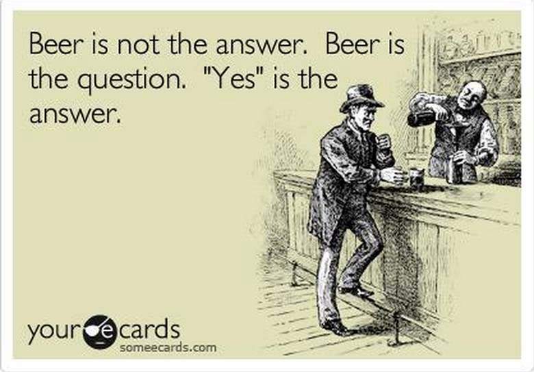 Beer Is Not The Answer Beer Is The Question Yes Is The Answer Happy International Beer Day