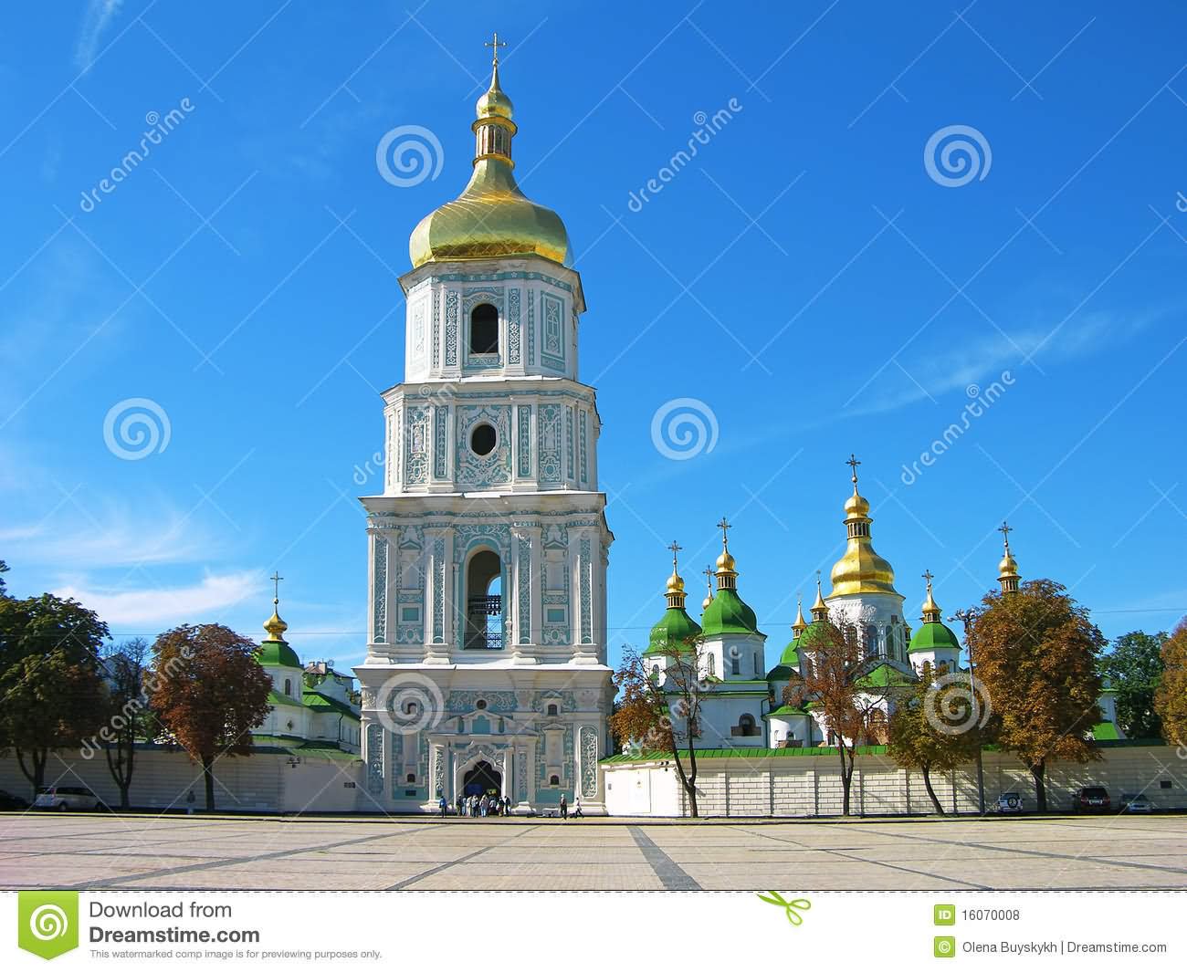 Bell Tower At St. Sophia Cathedral In Kiev, Ukraine