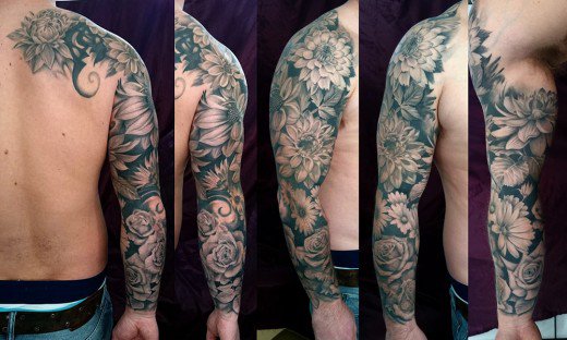 8+ Dahlia And Rose Tattoos