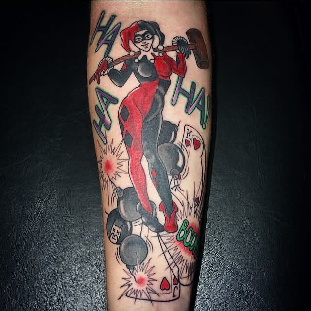 Bomber Harley Quinn Tattoo