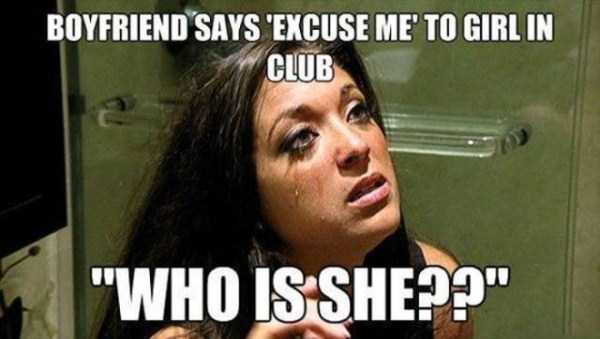 Boyfriend Says Excuse Me To Girl In Club Who Is She Funny Relationship Meme Image