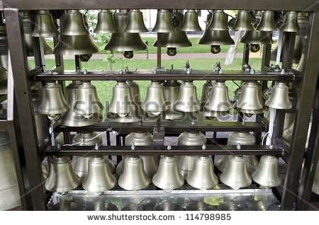 Church Bells Closeup Belfry Of Saint Sophia Cathedral In Kiev