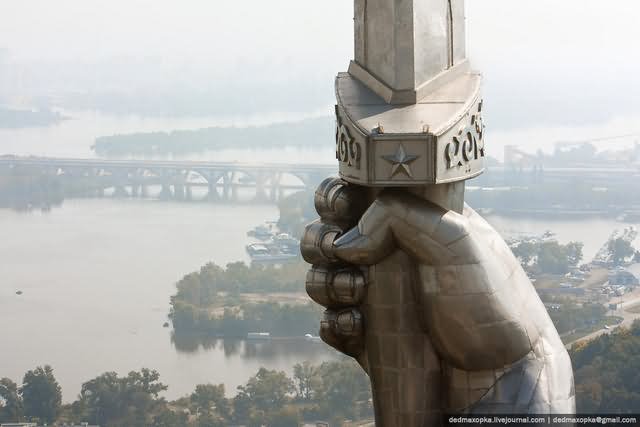 Closeup Of The Sword Of Mother Motherland Statue
