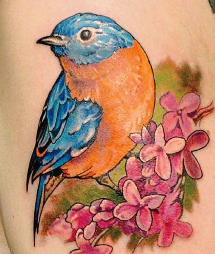 Cool Sparrow Tattoo Image