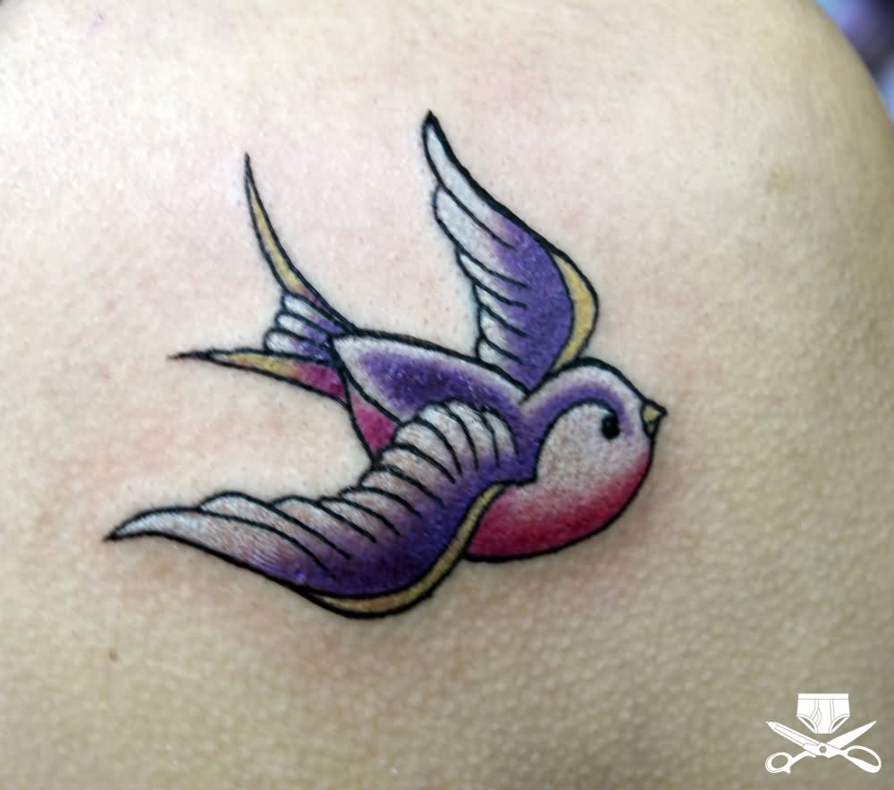 Cute Small Sparrow Tattoo