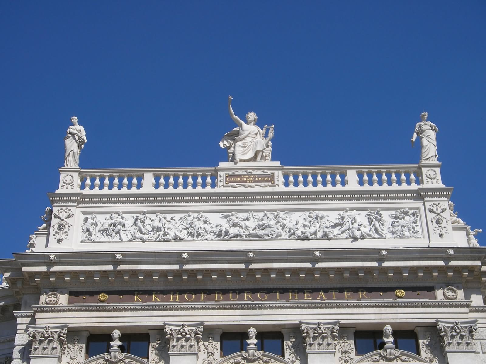 Details Of The Burgtheater In Vienna, Austria