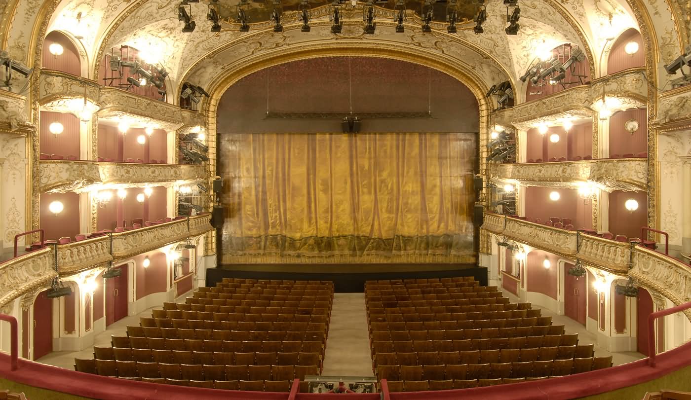 Empty Chairs Of The Burgtheater Inside View Image