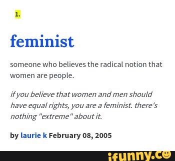 Feminist Funny Definition Picture
