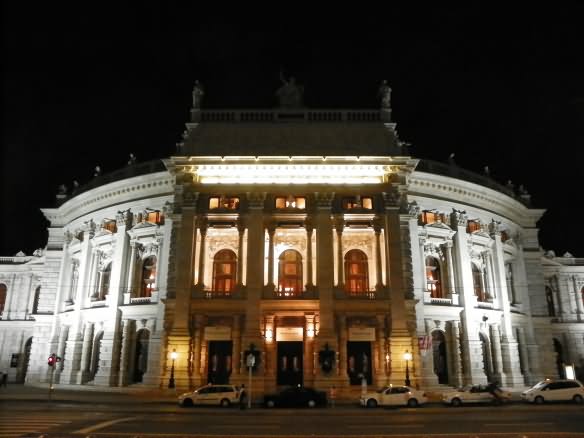 Front Entrance Of The Burgtheater At Night