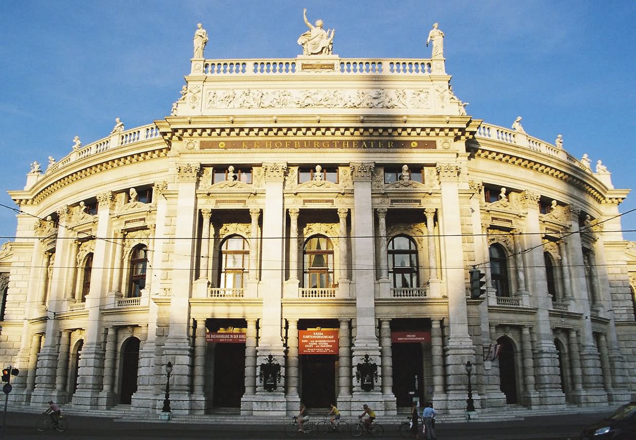 Front Facade Of The Burgtheater