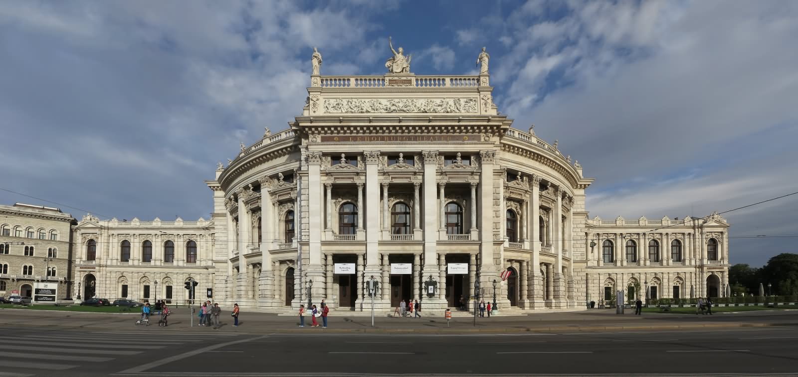 Front View Of The Burgtheater In Vienna