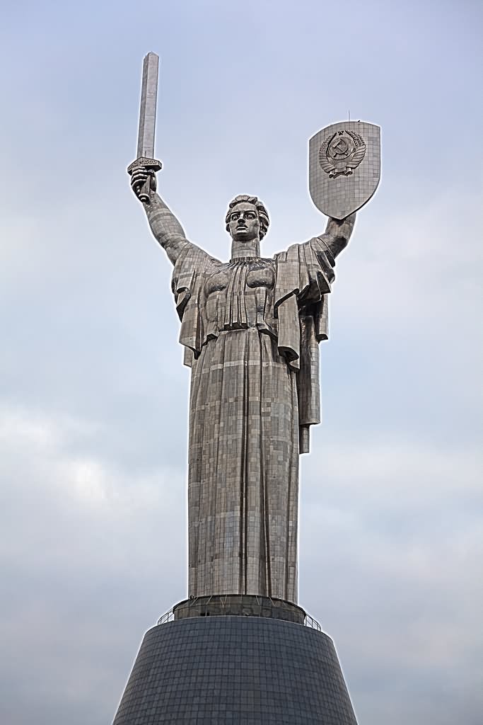 Front View Of The Mother Motherland In Kiev, Ukraine