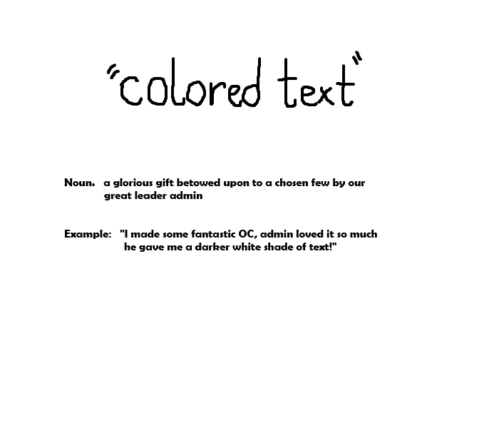 Funny Colored Text Definition Image