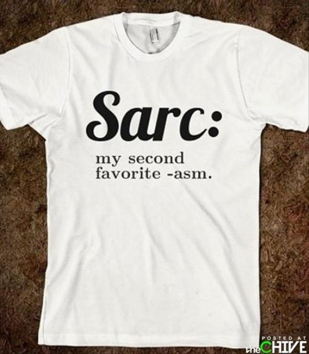 Funny Sarc Definition On Tshirt Picture