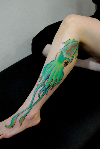 20+ Squid Leg Tattoos