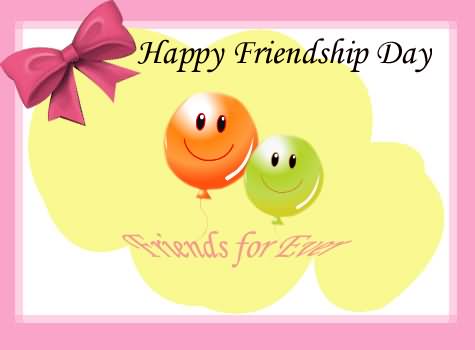Happy Friendship Day Friends For Ever Greeting Card
