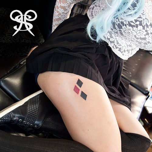 Harley Quinn Symbol Tattoo by Lancelot B