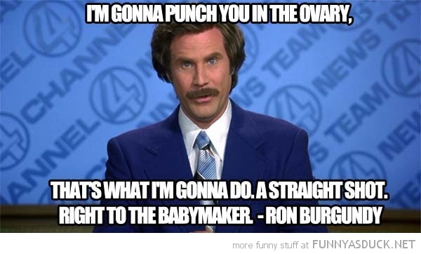 I Am Gonna Punch You In The Ovary Funny Will Ferrell Image