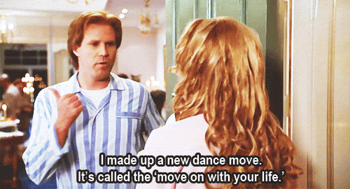 I Made Up A New Dance Move It's Called The Move On With Your Life Funny Will Ferrell Meme Gif Image