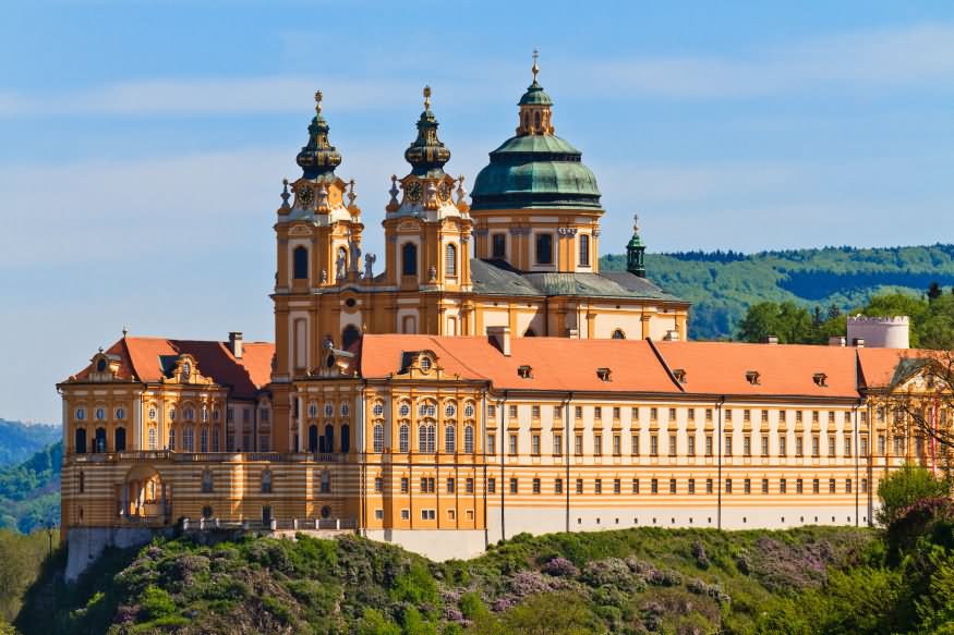 Incredible View Of The Melk Abbey In Austria