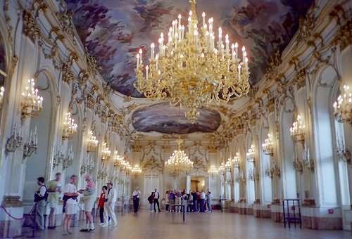 Inside Image Of The Schonbrunn Palace In Vienna, Austria