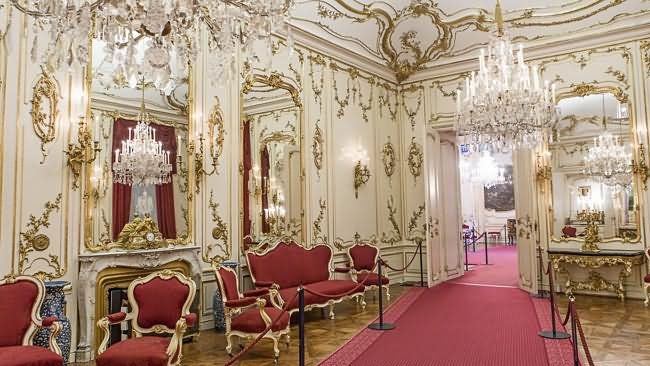Inside The Schonbrunn Palace In Vienna